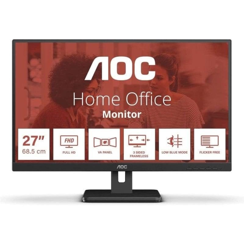 Écran PC AOC 27E3UM 27" Full HD 75 Hz VA Plat USB Haut-parleurs 4 ms