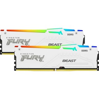 Kingston FURY Beast RGB White DDR5 5200 MHz 64 Go 2X32GO CL40