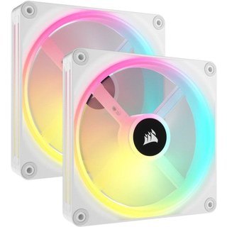Kit d'extension de ventilateur Corsair ICUE Link QX140 RGB 2X PWM 140 mm blanc