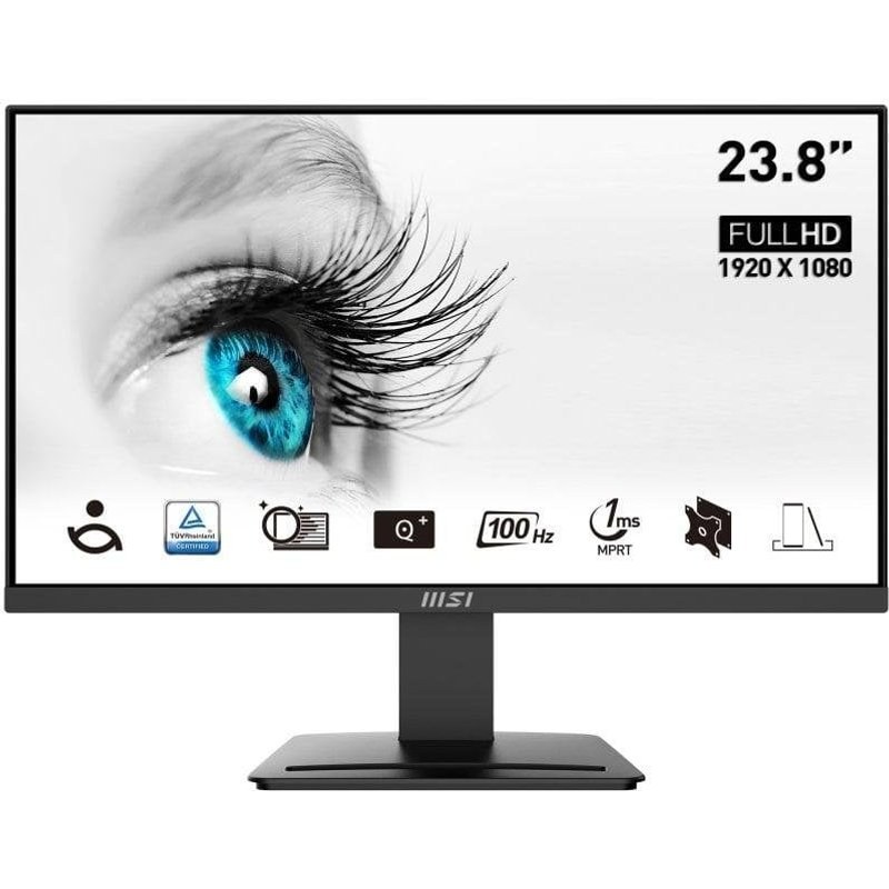 Écran PC MSI PRO MP2412 23.8" Full HD 100 Hz VA Bord Fin Temps de Réponse 1MS