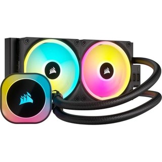 Refroidissement liquide CORSAIR iCUE LINK H100I RGB CPU 240 mm 2 ventilateurs RGB silencieux