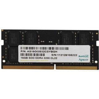 Apacer DDR4 SO-DIMM 3200 MHz PC4-25600 16 Go CL22
