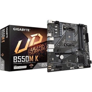 Carte mère Gigabyte B550M K AMD B550 Socket AM4 DDR4 Micro-ATX PCIe 4.0 M.2 RAID