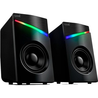 Haut-parleurs LED USB cool pour PC Gaming 7W Noir
