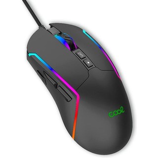 Souris de jeu USB Cool Strip RVB noire