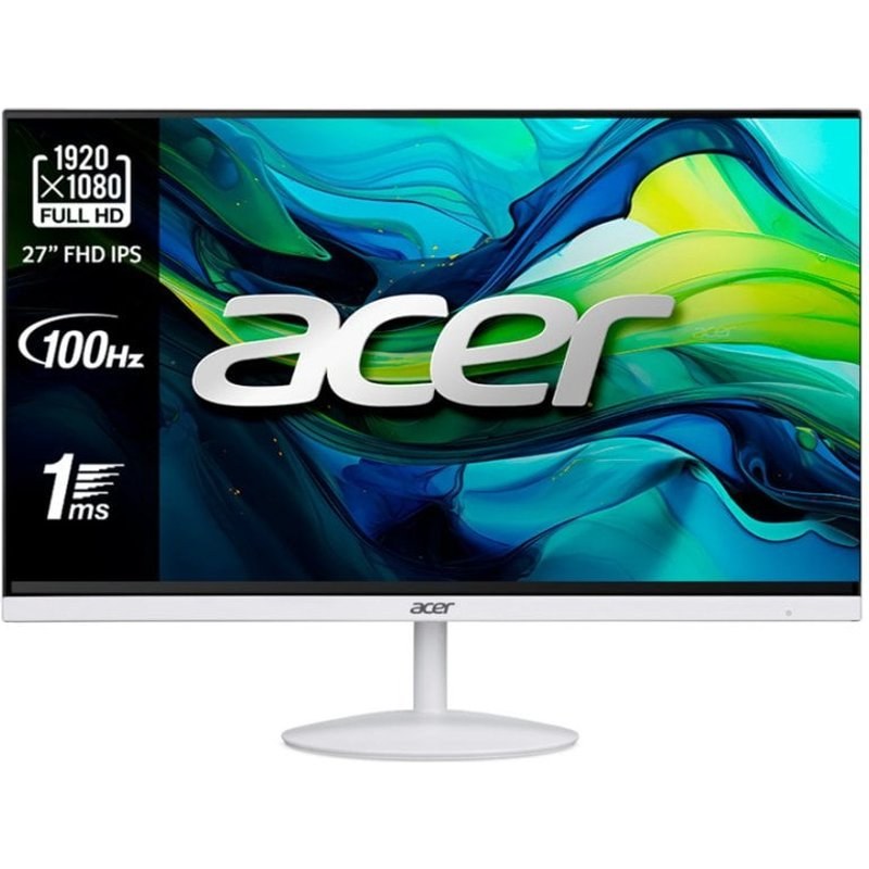 Acer UM.HS2EE.E18 écran plat de PC 68,6 cm (27") 1920 x 1080 pixels Full HD LCD Blanc