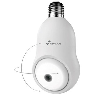 Caméra de surveillance Nivian NVS-IPC-BULB1 2K Vision Nocturne Intérieur et Extérieur
