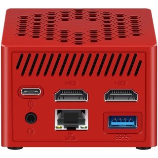 Mini PC Leotec N100 Intel Core N100/8 Go/128 Go SSD/UHD Graphics Windows 11 Rouge