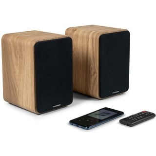 Thomson WS602DUO Enceintes Bluetooth 100W Bois