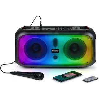 BigBen PARTYBTHPLH Enceinte Bluetooth LED avec microphone 200W