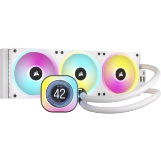 Kit de refroidissement liquide LCD Corsair iCUE LINK H150I 360 mm blanc