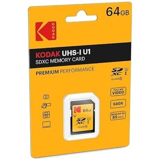 Carte mémoire SDXC Kodak Premium Performance 64 Go UHS-I classe 10