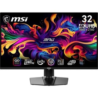 Écran PC MSI MPG 321URX QD-OLED 31.5" Ultra HD 4K 240 Hz QD-OLED FreeSync Premium Pro USB-C