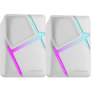 Mars Gaming MS-H Enceintes RVB compactes 10W Blanc