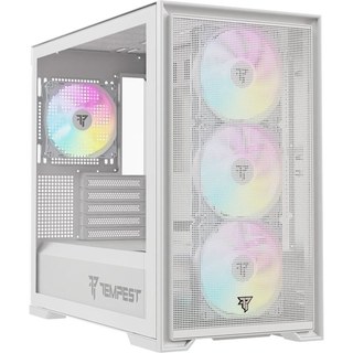 Tempest Airflow Stronghold ARGB M-ATX Blanc