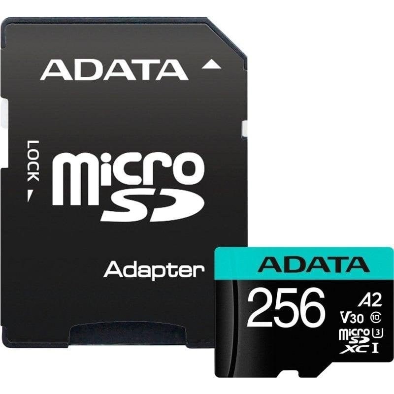 Carte mémoire Adata Premier Pro 256 Go MicroSDXC UHS-I U3 V30 A2