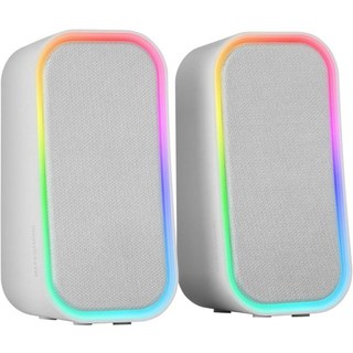 Mars Gaming MS-OM RGB Enceintes Gaming 20W Bluetooth 5.3 Box Contrôle du Volume Blanc