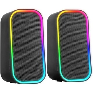 Mars Gaming MS-OM RGB Enceintes de jeu 20W Bluetooth 5.3 Box Contrôle du volume Noir