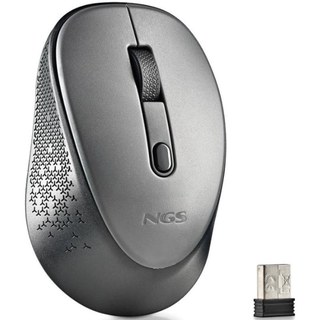 NGS Dew souris Ambidextre RF sans fil Optique 1600 DPI Gris