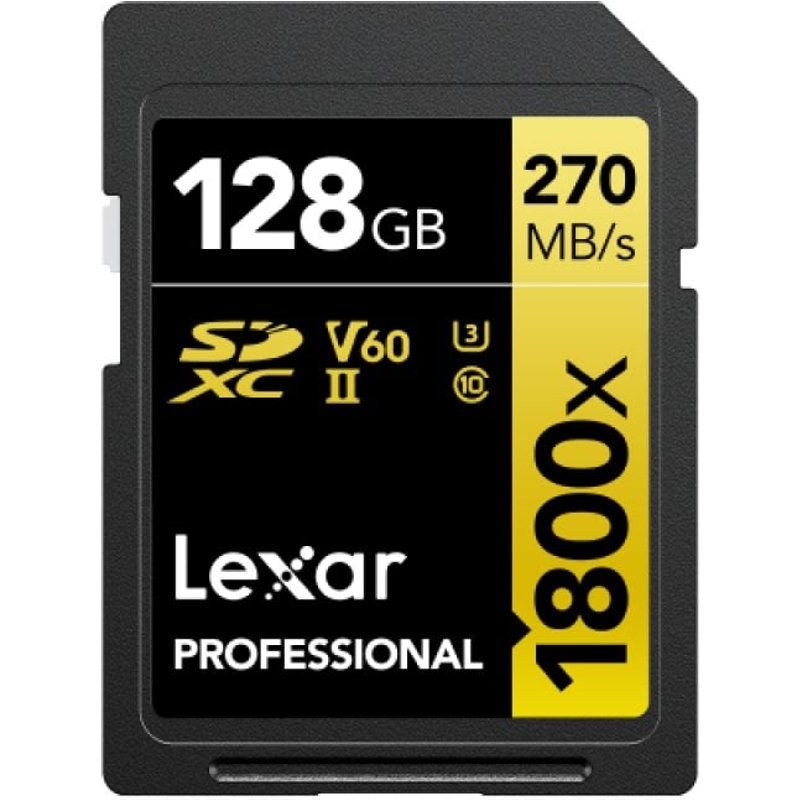 Lexar LSD1800128G-BNNNG mémoire flash 128 Go SDXC UHS-II Classe 10