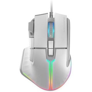Mars Gaming MM-XT Souris de jeu ergonomique RVB avec repose-pouce 12800 DPI Huano Switchs Blanc