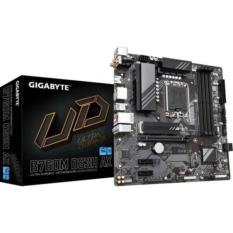 Gigabyte B760M DS3H AX carte mère Intel B760 Express LGA 1700 micro ATX