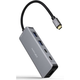 Station d'accueil Nanocable 6 en 1 USB-C vers HDMI/USB 3.2/USB-C PD