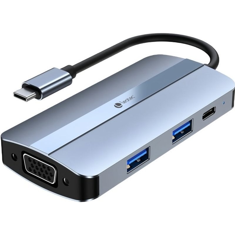 Station d'accueil Leotec HUB 7 en 1 USB-C/USB/HDMI/VGA