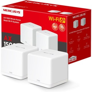 Mercusys Halo H60X (pack de 2) Wi-Fi Mesh AX1500 Système Wi-Fi 6 pour toute la maison, pack de 2