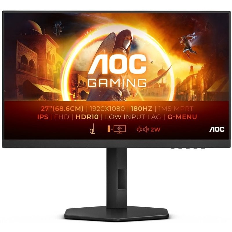 Écran PC AOC 27G4X 27" LED Fast IPS FullHD 180 Hz compatible G-Sync