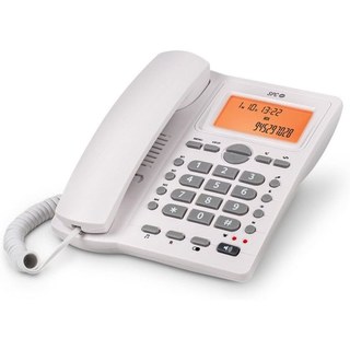 SPC Office ID 2 Téléphone fixe mural et de bureau blanc
