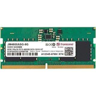 SODIMM 8 Go 4800 MHz DDR5 TRANSCEND 1.1V CL40 1RX16 JM4800ASG-8G