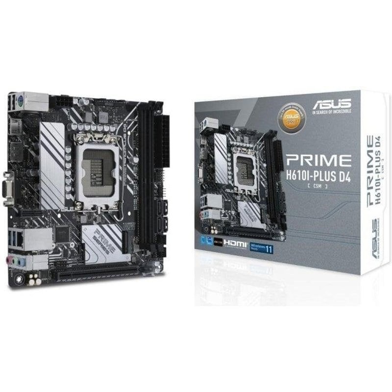 Carte mère ASUS PRIME H610I-PLUS D4 Intel H610 LGA1700 DDR4 Mini ITX Sans Wi-Fi