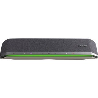 Enceintes Poly Portable Bluetooth USB Mixte avec micro design argenté et 95 dB