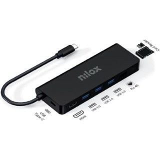 Station d'accueil USB-C Nilox NXDSUSBC04 Noir