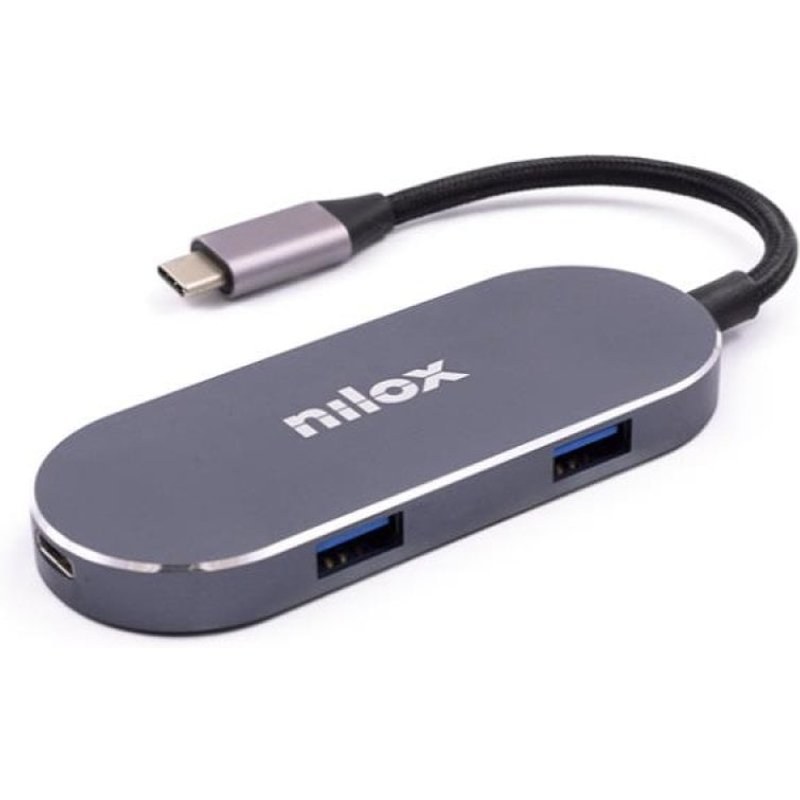 Station d'accueil USB-C Nilox NXDSUSBC01 Gris
