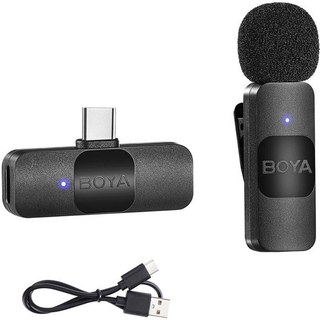 Boya BY-V10 Microphone cravate sans fil Android USB-C Noir
