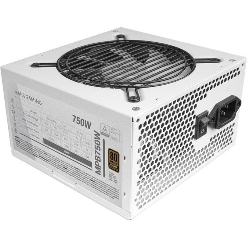 Mars Gaming MPB750 750W 80 Plus Bronze Blanc