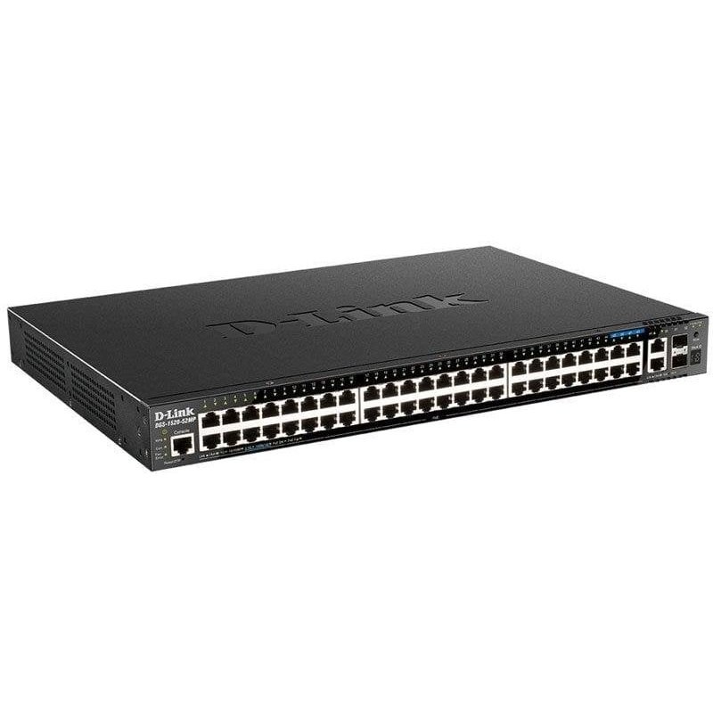 Switch Gestionado L3 D-Link DGS-1520-52MP Gigabit POE 1U Noir