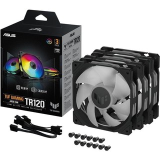 ASUS TUF GAMING TR120 ARGB 3IN1 Black Boitier PC Refroidisseur d'air 12 cm Noir