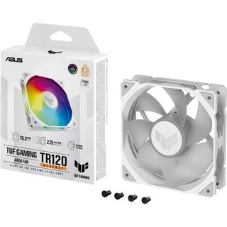 ASUS TUF GAMING TR120 ARGB REVERSE 1-pack White Boitier PC Refroidisseur d'air 12 cm Blanc