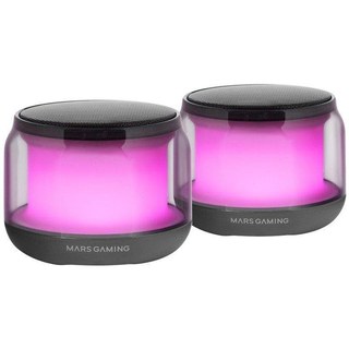 Mars Gaming MS-Aura Enceintes Bluetooth 5.3 Chipset DSP 15W Éclairage RVB Clearview 360º Noir