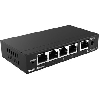Ruijie Networks RG-ES205GC commutateur réseau Géré L2 Gigabit Ethernet (10/100/1000) Noir