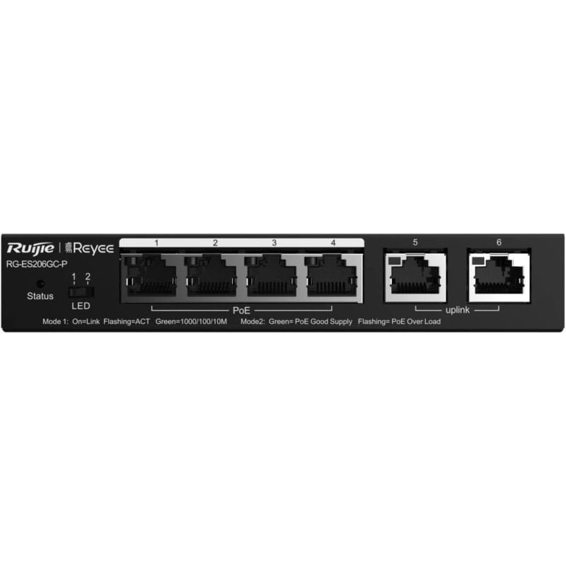 Ruijie Networks RG-ES209GC-P commutateur réseau Géré Gigabit Ethernet (10/100/1000) Connexion