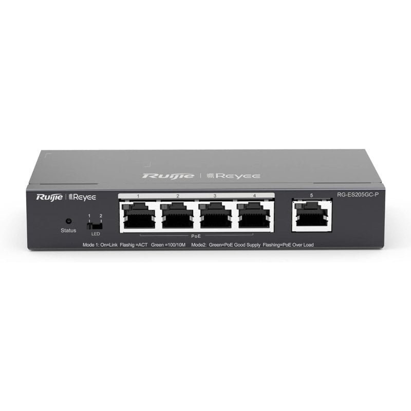Ruijie Networks RG-ES205GC-P commutateur réseau Géré L2 Gigabit Ethernet (10/100/1000)
