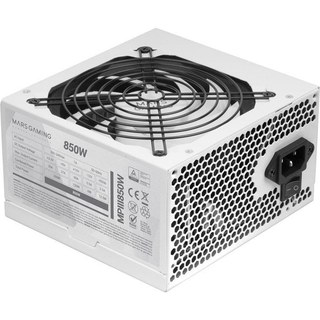 Mars Gaming MPIII850 Pc Atx Alimentation 850W 5 ans de garantie 85% Ai-rpm Efficacité Blanc