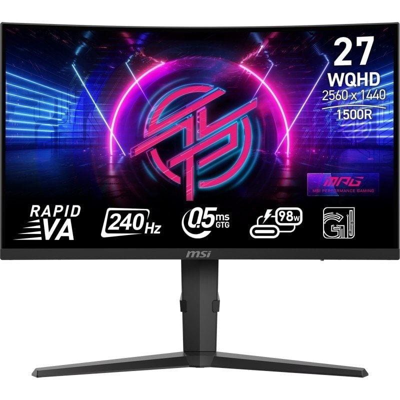 MSI MPG 275CQRXF 27" LED WQHD 240 Hz USB-C courbe