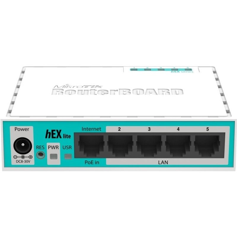 Mikrotik hEX Lite Switch 5 Ports 10/100 Blanc