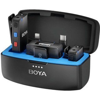 Boya Boyamic Système de microphone sans fil Portée 200 m USB-C/Lightning/Jack 3,5 mm Noir