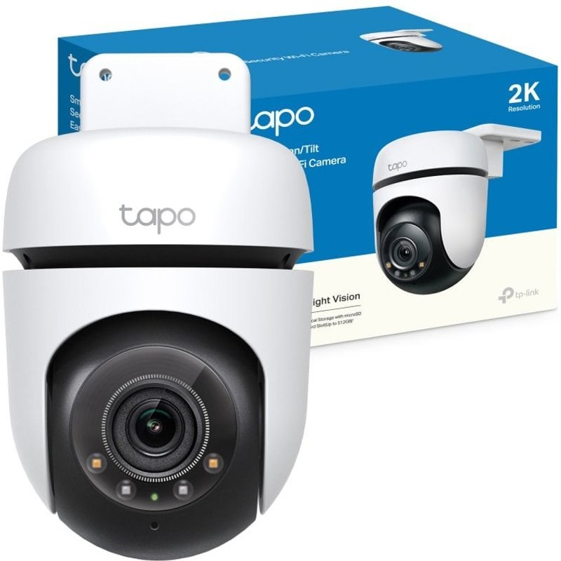 tapo-by-tp-link Caméra de surveillance TP-Link Tapo TC41 2K Vision Nocturne Intérieur et Extérieur Détection